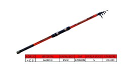 Captain 1696 Method 390cm Tele Surf Kamış 100-200gr Atar - Captain