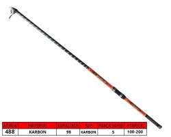 Captain 1696 Method 420cm Tele Surf Kamış 100-200gr Atar - Captain