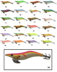 Captain 3017 Kalamar Zokası 10cm Wanted UV Squid Size 25 - 37