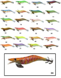 Captain 3017 Kalamar Zokası 10cm Wanted UV Squid Size 25 - 24