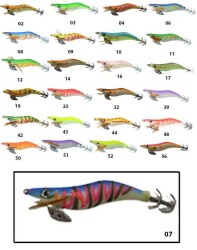 Captain 3017 Kalamar Zokası 10cm Wanted UV Squid Size 25 - 23