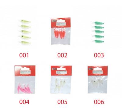 Captain 3050 Silikon Karides 4cm Suni Yem 5li Paket - 7