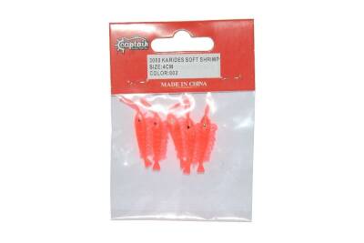 Captain 3050 Silikon Karides 4cm Suni Yem 5li Paket - 5