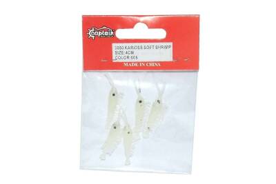 Captain 3050 Silikon Karides 4cm Suni Yem 5li Paket - 2