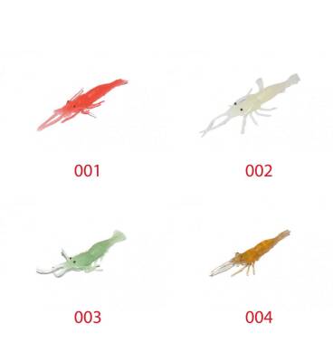 Captain 3054 Silikon Karides 75cm Suni Yem 5li Paket - 5