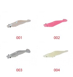 Captain 3056 Silikon Karides 8cm Suni Yem 5li Paket - 5