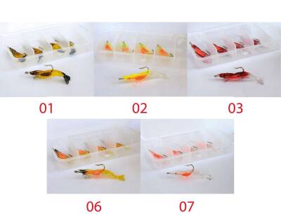 Captain 3062 Silikon Karides 55cm Suni Yem 5li Kutu - 6