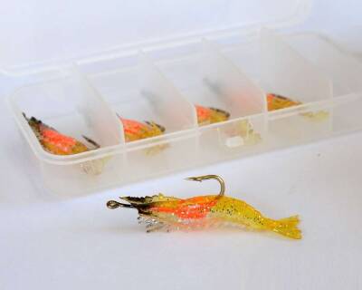 Captain 3062 Silikon Karides 55cm Suni Yem 5li Kutu - 1