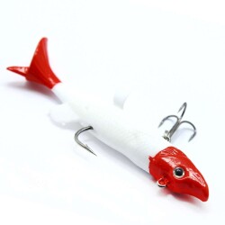 Captain 3066 Pluse Soft 10cm Turna Silikonu 3lü Set Suni Yem - 4