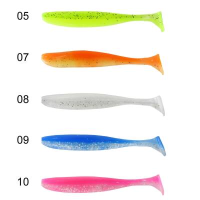 Captain 3075 Shad Tail Soft 10cm Levrek Silikonu 5li Paket Suni Yem - 1