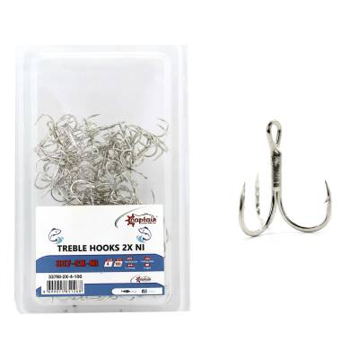 Captain 337 Üçlü İğne Sahte Balık İçin 100lü Kutu Nikel - 2