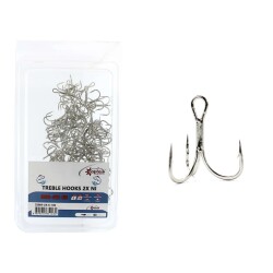 Captain 338 Üçlü İğne Sahte Balık İçin 100lü Kutu Nikel - Captain