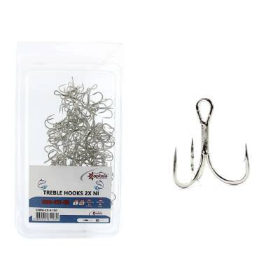 Captain 338 Üçlü İğne Sahte Balık İçin 100lü Kutu Nikel - 1