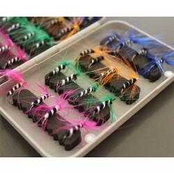 Captain 3453 Trout Fly Sinek Assortment Alabalık Yemi 32li Mix Set - Captain