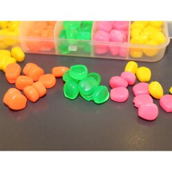 Captain 3496 Pop Corn Silikon Sazan Yemi 100lü Kutuda ColorMix - 5