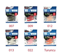 Captain 3518 Mad Bite Earth Worm 4 cm Aromalı LRF Silikon Yem 8li Set - 14