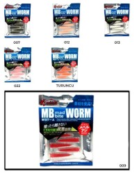 Captain 3518 Mad Bite Earth Worm 4 cm Aromalı LRF Silikon Yem 8li Set - 10