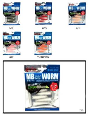 Captain 3518 Mad Bite Earth Worm 4 cm Aromalı LRF Silikon Yem 8li Set - 8