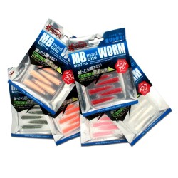 Captain 3518 Mad Bite Earth Worm 4 cm Aromalı LRF Silikon Yem 8li Set - 3