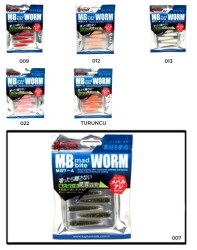 Captain 3518 Mad Bite Earth Worm 4 cm Aromalı LRF Silikon Yem 8li Set - 4