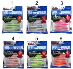 Captain 3520 Mini Worm Floating 5 cm Aromalı LRF Silikon Yem 10lu - Captain