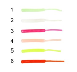 Captain 3520 Mini Worm Floating 5 cm Aromalı LRF Silikon Yem 10lu - 2