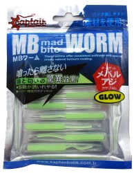 Captain 3520 Mini Worm Floating 5 cm Aromalı LRF Silikon Yem 10lu - 4