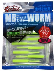 Captain 3520 Mini Worm Floating 5 cm Aromalı LRF Silikon Yem 10lu - 7