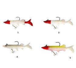 Captain 3553 Bobo Pike Soft 12cm Turna Silikonu Suni Balık - 4
