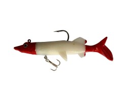 Captain 3553 Bobo Pike Soft 12cm Turna Silikonu Suni Balık - 2