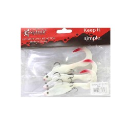 Captain 3559 Pencil Soft 10cm Levrek Silikonu 3lü Suni Balık - 6