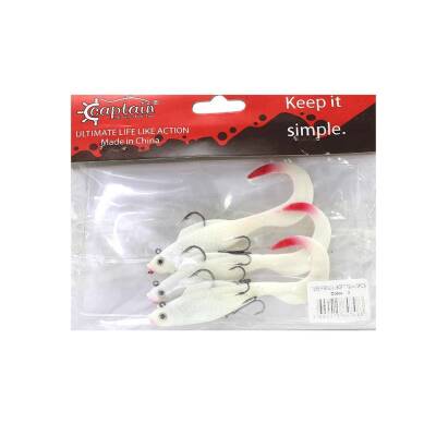Captain 3559 Pencil Soft 10cm Levrek Silikonu 3lü Suni Balık - 6