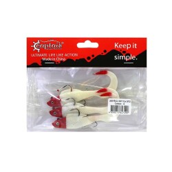 Captain 3559 Pencil Soft 10cm Levrek Silikonu 3lü Suni Balık - 3