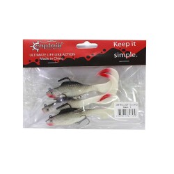 Captain 3559 Pencil Soft 10cm Levrek Silikonu 3lü Suni Balık - Captain
