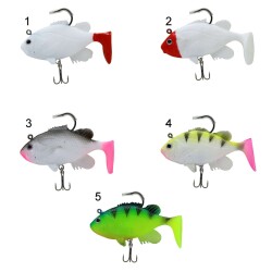 Captain 3563 Orient Soft 9cm Levrek Silikonu 3lü Set Suni Balık - 6