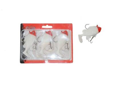 Captain 3563 Orient Soft 9cm Levrek Silikonu 3lü Set Suni Balık - 4