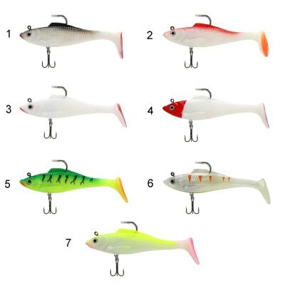 Captain 3567 Cracker Soft 10cm Levrek Turna Silikonu 3lü Set Suni Balık - 8