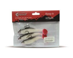 Captain 3567 Cracker Soft 10cm Levrek Turna Silikonu 3lü Set Suni Balık - 7