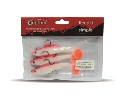 Captain 3567 Cracker Soft 10cm Levrek Turna Silikonu 3lü Set Suni Balık - 6