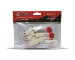Captain 3567 Cracker Soft 10cm Levrek Turna Silikonu 3lü Set Suni Balık - 5