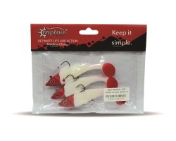 Captain 3567 Cracker Soft 10cm Levrek Turna Silikonu 3lü Set Suni Balık - Captain
