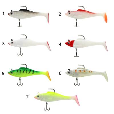 Captain 3568 Cracker Soft 12cm Levrek Turna Silikonu 3lü Set Suni Balık - 8