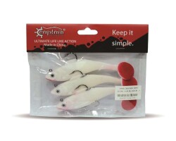 Captain 3568 Cracker Soft 12cm Levrek Turna Silikonu 3lü Set Suni Balık - 5
