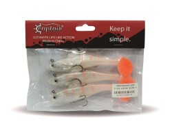 Captain 3568 Cracker Soft 12cm Levrek Turna Silikonu 3lü Set Suni Balık - 2