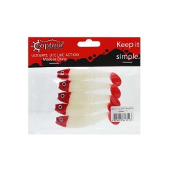 Captain 3569 Style Soft 8cm Levrek Silikonu 5li Paket Suni Yem - 2