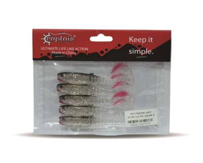 Captain 3571 Taifun Soft 10cm Levrek Silikonu 5li Paket Suni Yem - 6