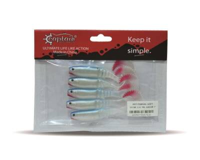 Captain 3571 Taifun Soft 10cm Levrek Silikonu 5li Paket Suni Yem - 5