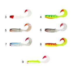 Captain 3571 Taifun Soft 10cm Levrek Silikonu 5li Paket Suni Yem - 1