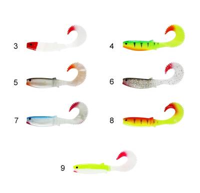 Captain 3571 Taifun Soft 10cm Levrek Silikonu 5li Paket Suni Yem - 1