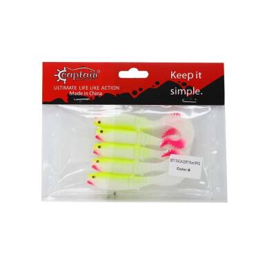 Captain 3571 Taifun Soft 10cm Levrek Silikonu 5li Paket Suni Yem - 2